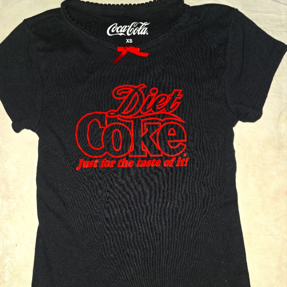 Coca Cola Black and Red Short Sleeve Tee